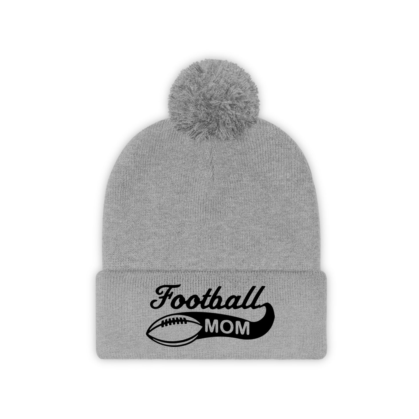 Football Mom - Pom Pom Beanie