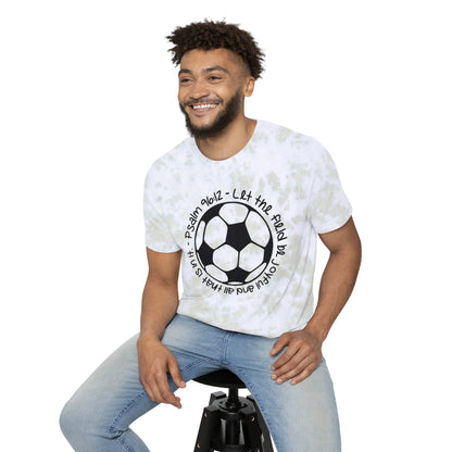 Psalms 96:12 - Soccer - Unisex Tie-Dyed T-Shirt