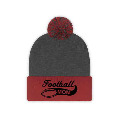 Football Mom - Pom Pom Beanie