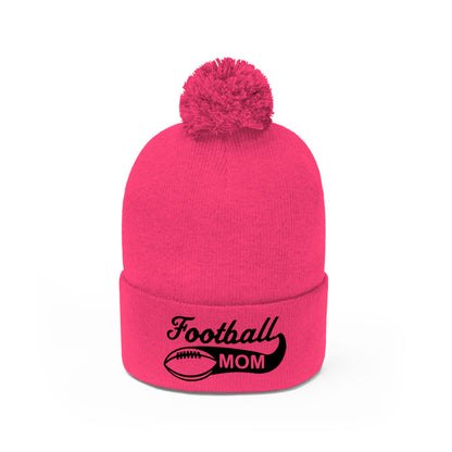 Football Mom - Pom Pom Beanie