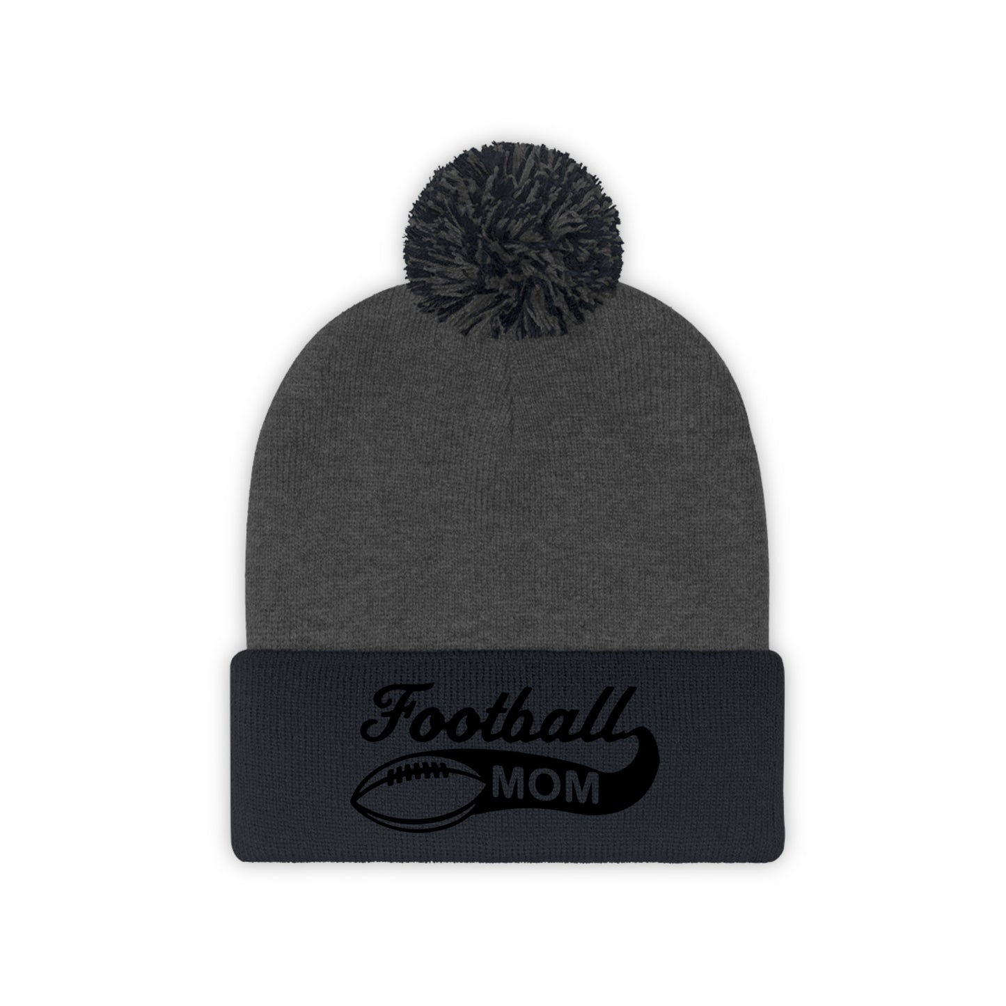 Football Mom - Pom Pom Beanie