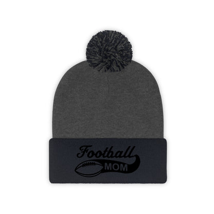 Football Mom - Pom Pom Beanie