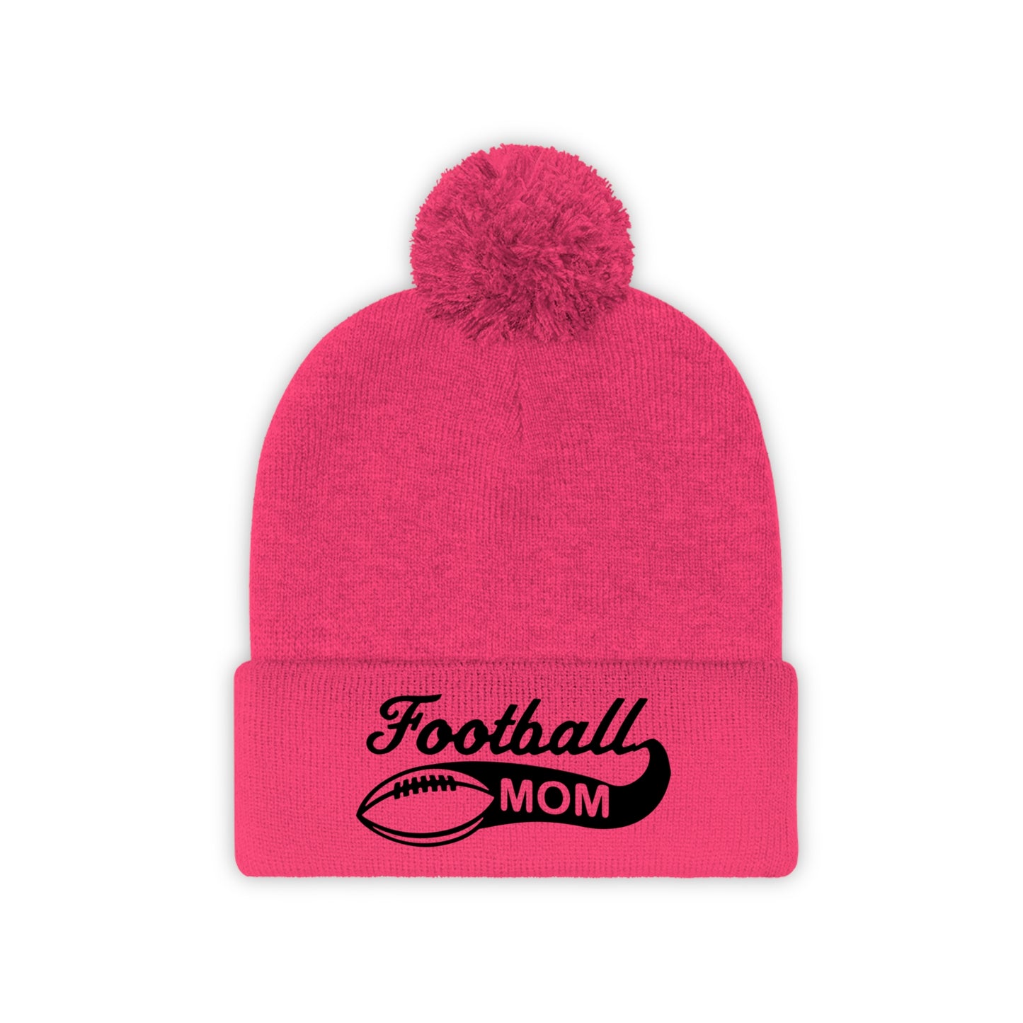 Football Mom - Pom Pom Beanie